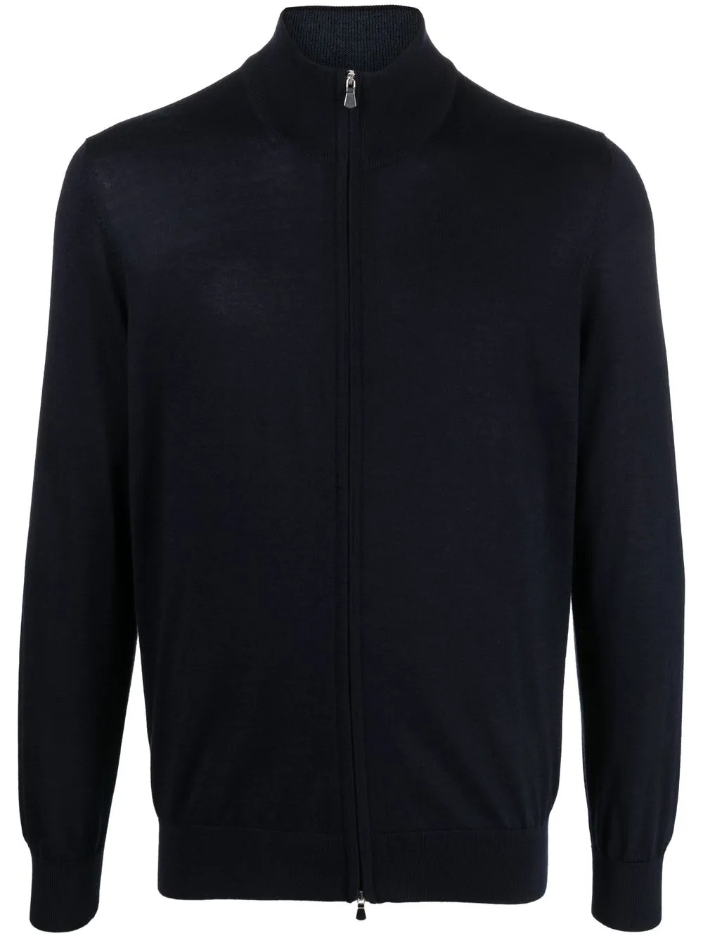 

Barba cashmere-silk blend zip-fastening cardigan - Blue
