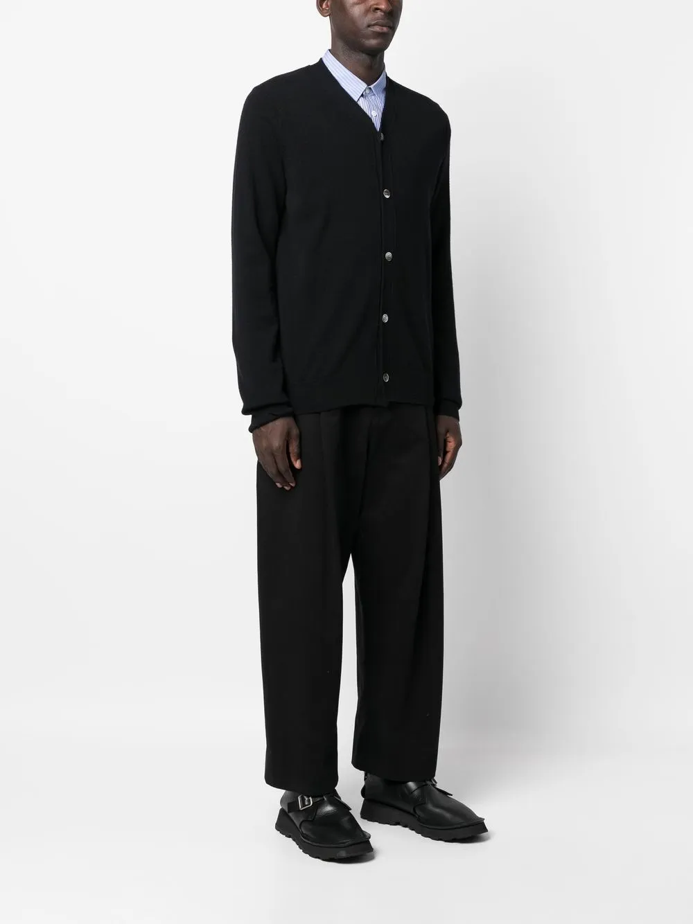 Comme Des Garçons Shirt Comme Des Garcons Shirt Wool Cardigan In 黑色