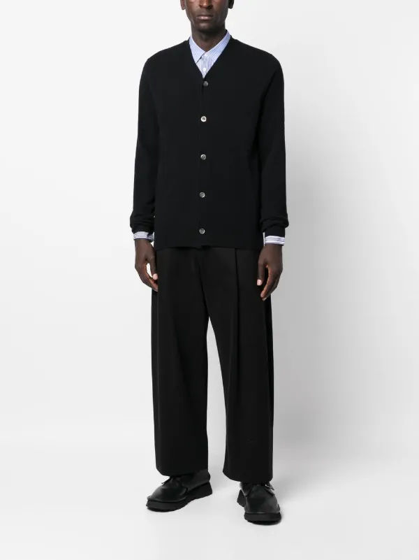 Comme Des Garçons Shirt Vネック カーディガン | ブラック | FARFETCH JP