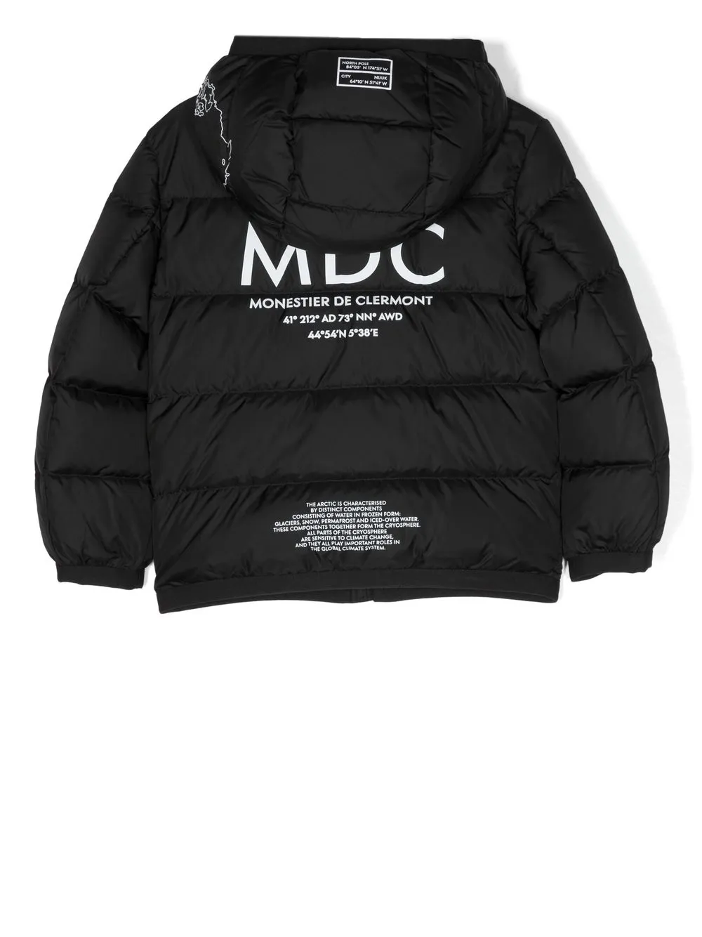 Moncler Enfant Jack met grafische print - Zwart