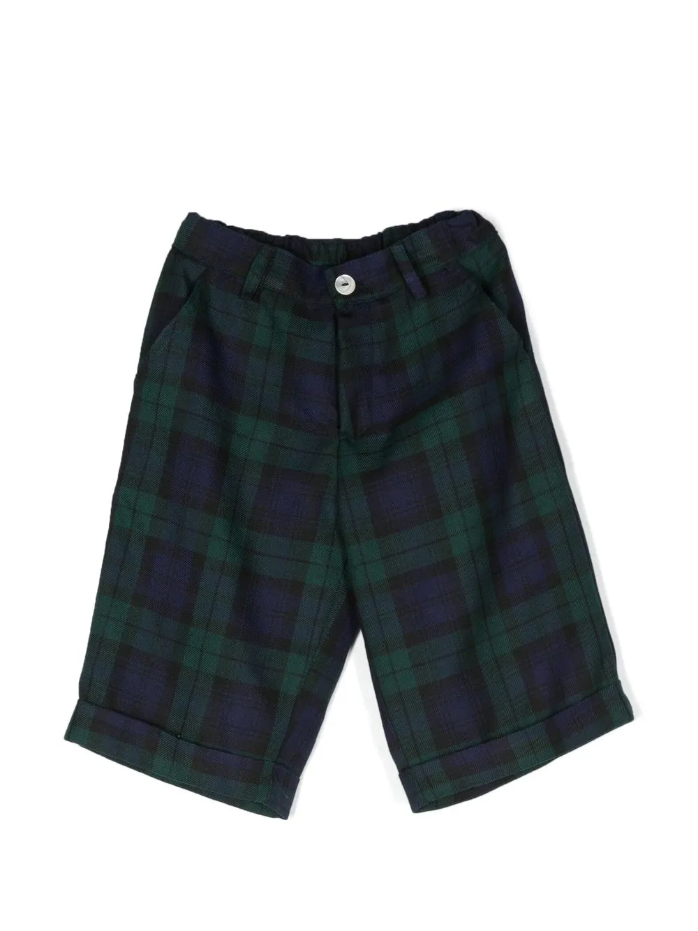 Mariella Ferrari tartan-print knee-length shorts - Verde