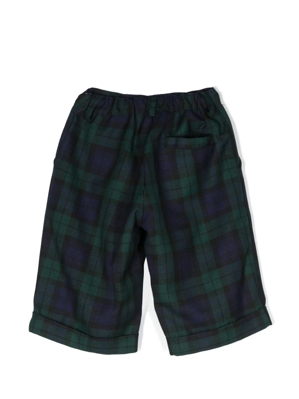 Mariella Ferrari Shorts met tartan ruit - Groen