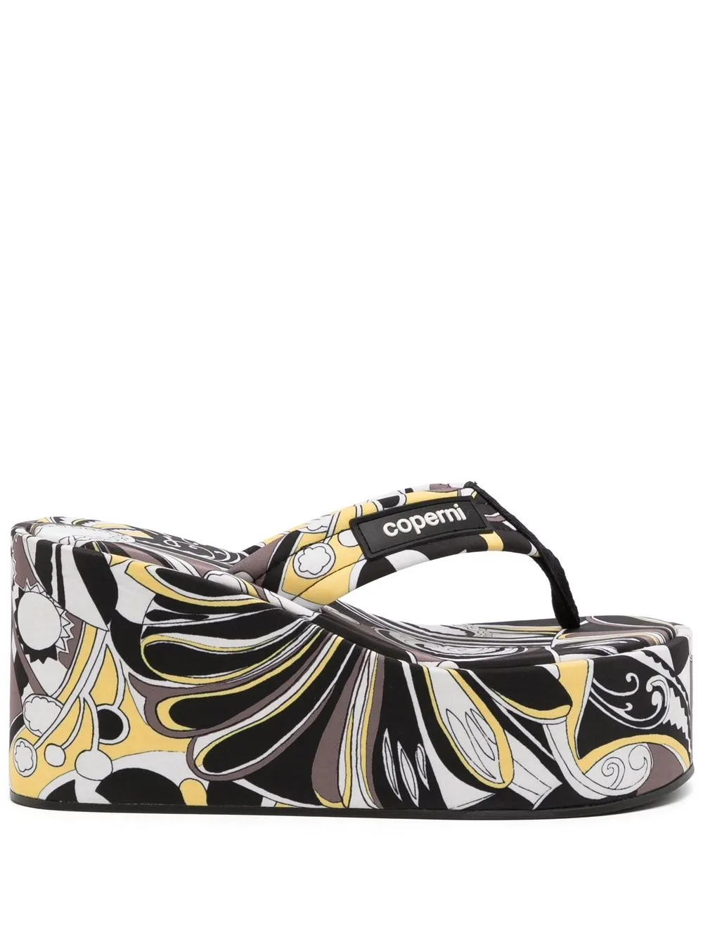 

Coperni logo-patch platform thong sandals - Multicolour