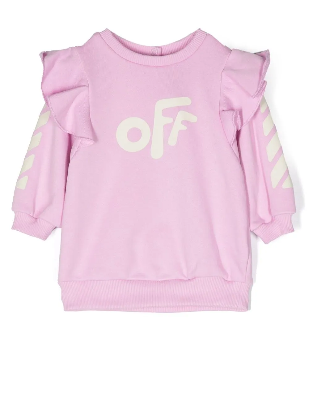 

Off-White Kids logo-print ruffle-trim sweatshirt - Rosado