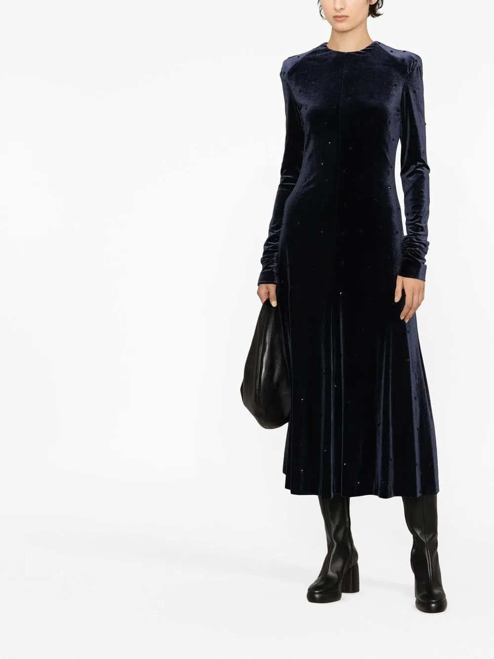 Philosophy Di Lorenzo Serafini Fluwelen mini-jurk - Blauw