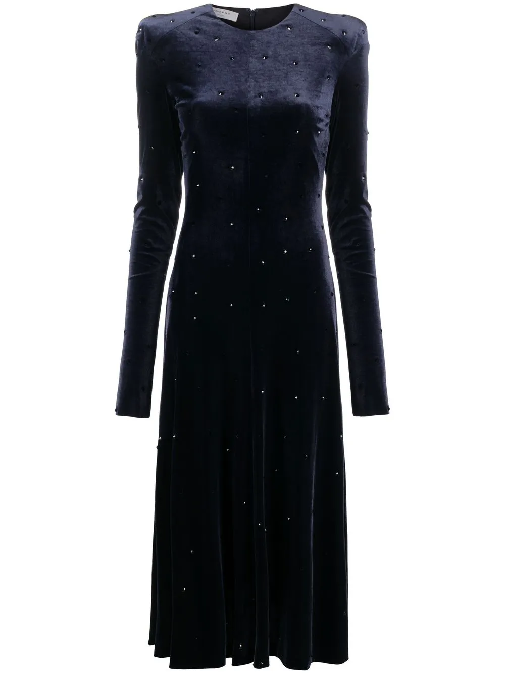 

Philosophy Di Lorenzo Serafini embellished velvet midi dress - Blue