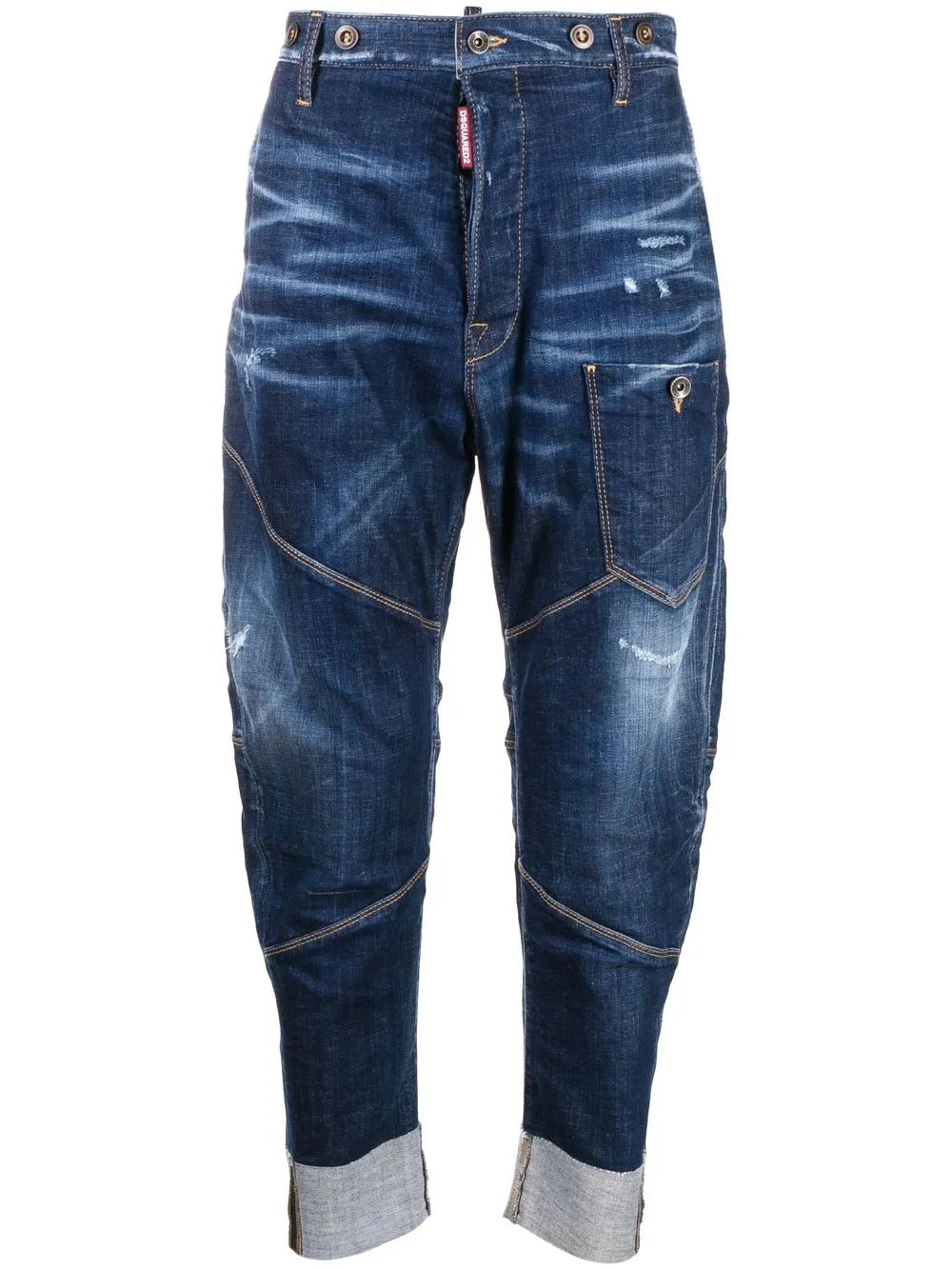 

Dsquared2 cuffed cropped jeans - Blue