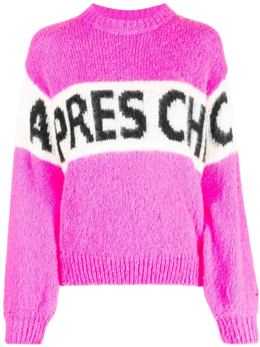 

MC2 Saint Barth suéter tejido con eslogan en intarsia - Rosado