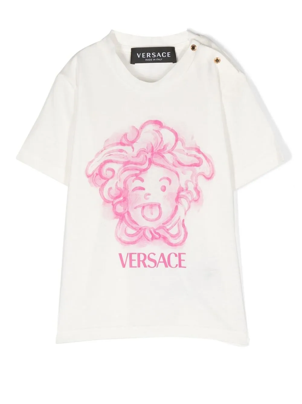 

Versace Kids logo-print cotton T-shirt - White