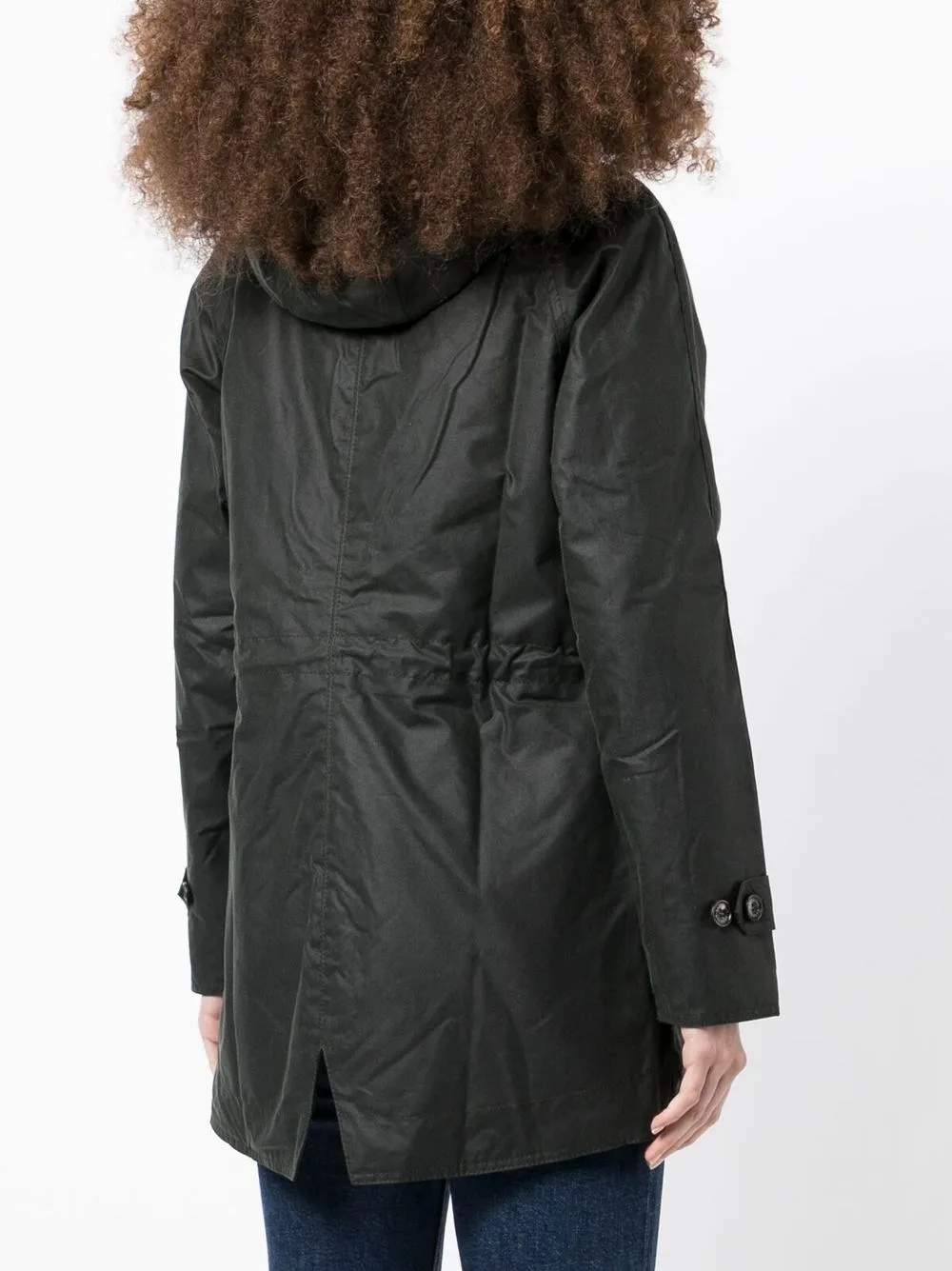 Barbour Cotton Hooded Jacket In Green