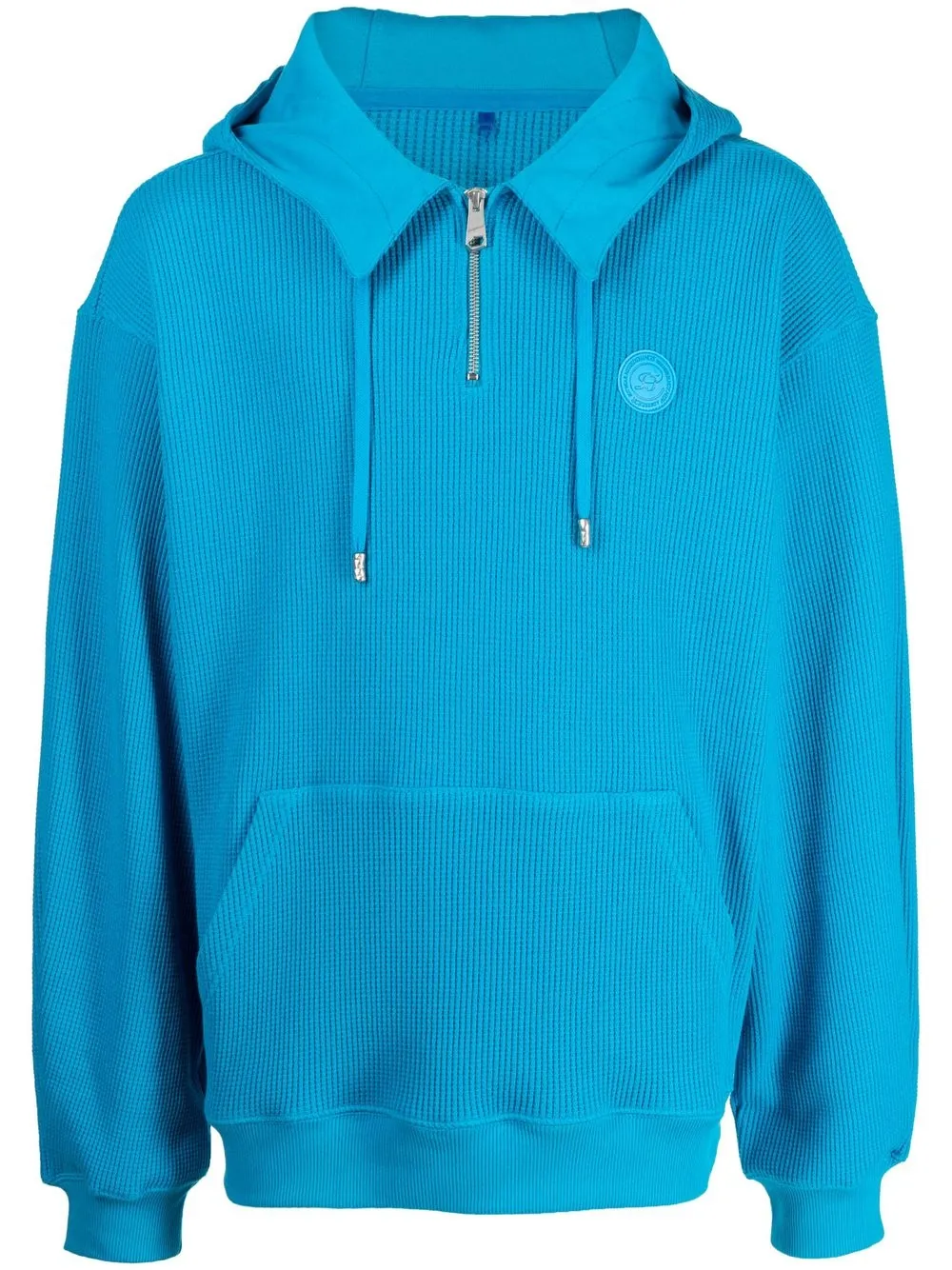 

Ader Error logo-patch drawstring hoodie - Blue