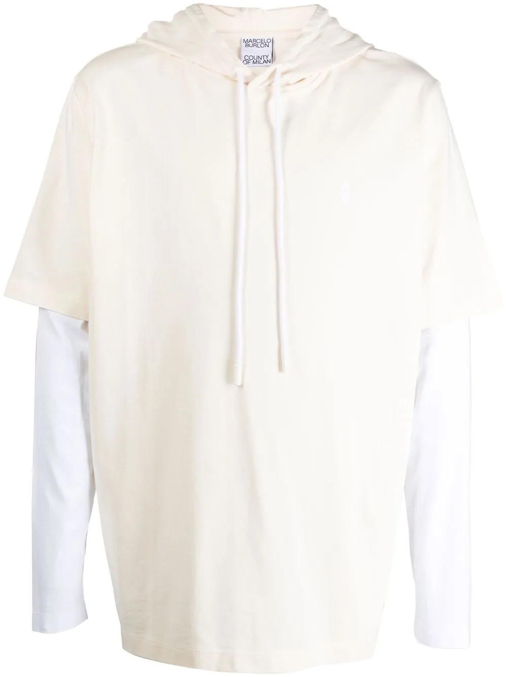 Marcelo burlon white best sale hoodie