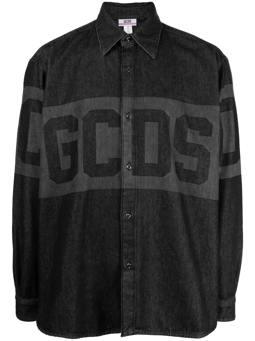 

Gcds logo-print long-sleeve shirt - Blue