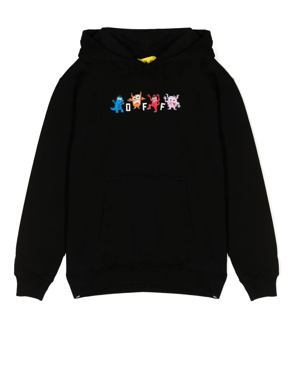 

Off-White Kids logo-print cotton hoodie - Black