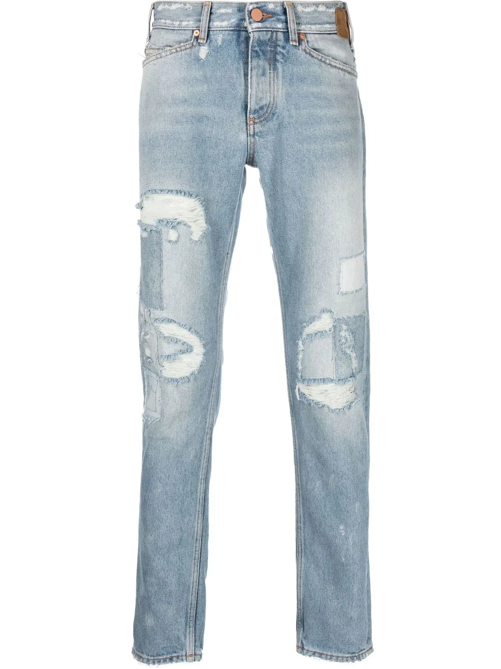 

Palm Angels distressed slim-fit jeans - Blue