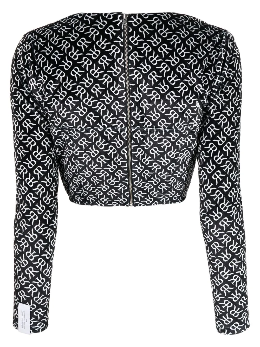 Rokh Korset met monogramprint - Zwart