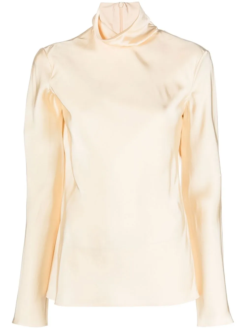 

Jil Sander long-sleeve satin top - Neutrals