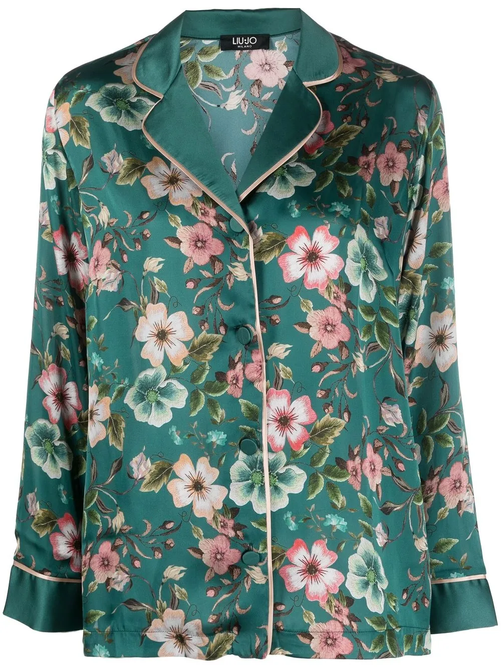 

LIU JO floral-print long-sleeve shirt - Green