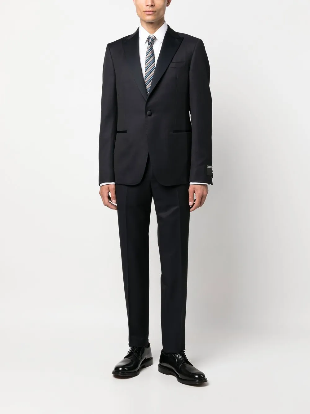 Zegna Pak met enkele rij knopen - Blauw