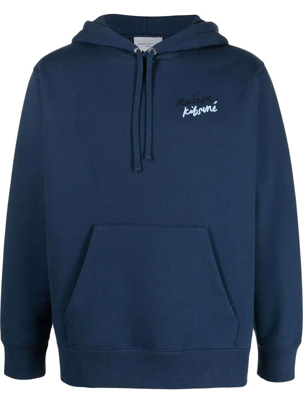 

Maison Kitsuné hoodie con logo estampado - Azul