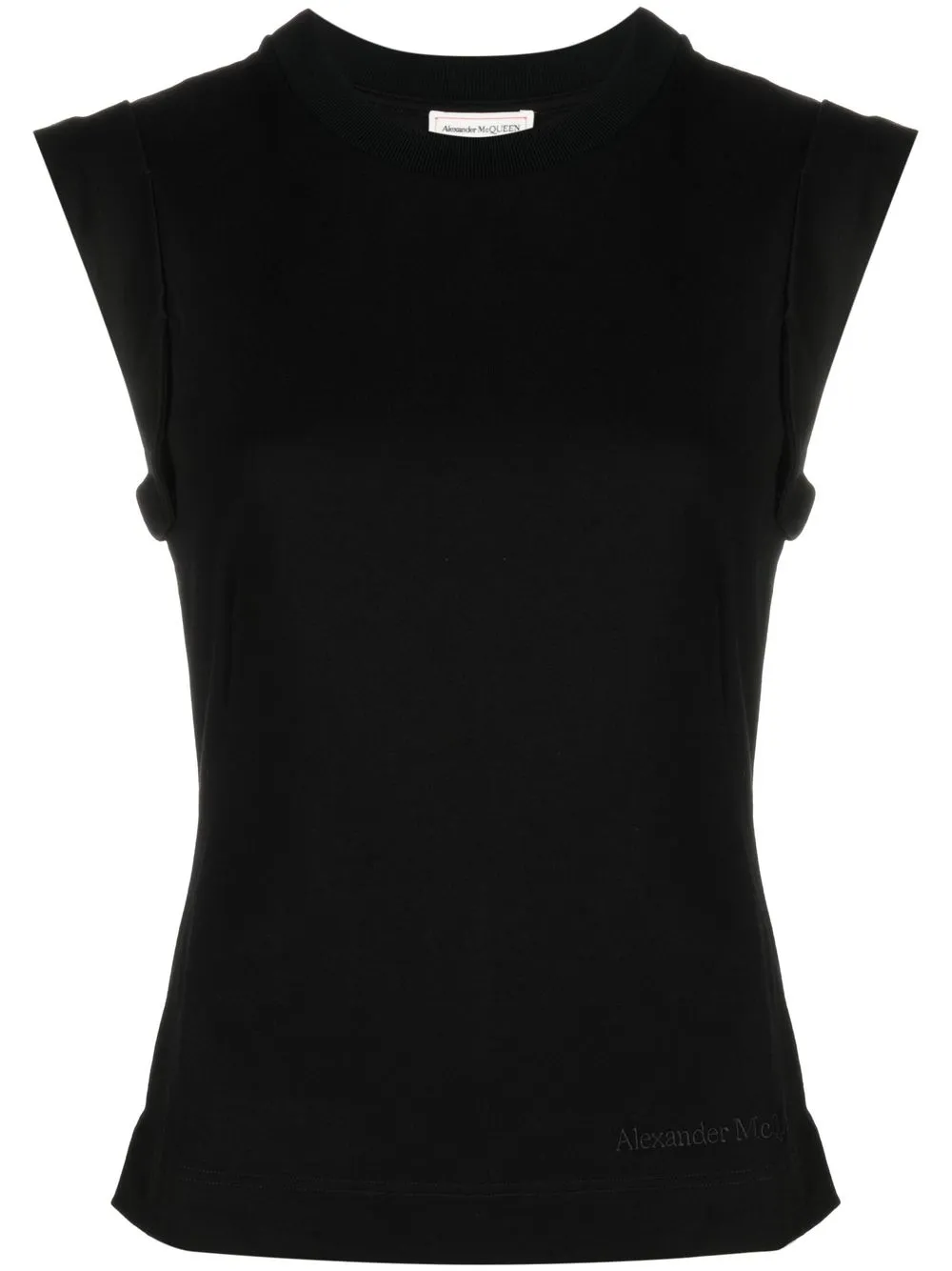 

Alexander McQueen playera con mangas japonesas - Negro