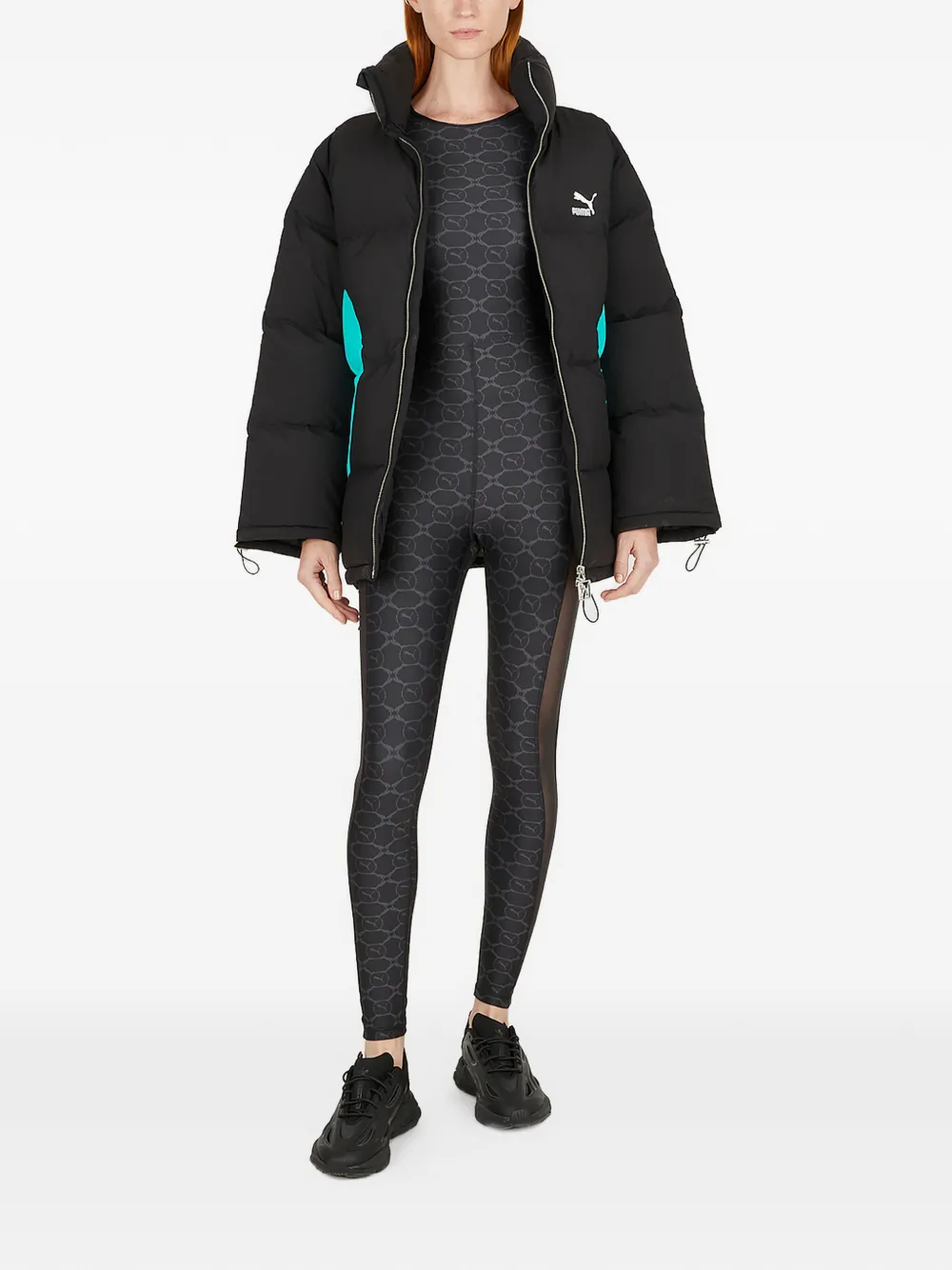  Puma Gemusterter Body   Schwarz 