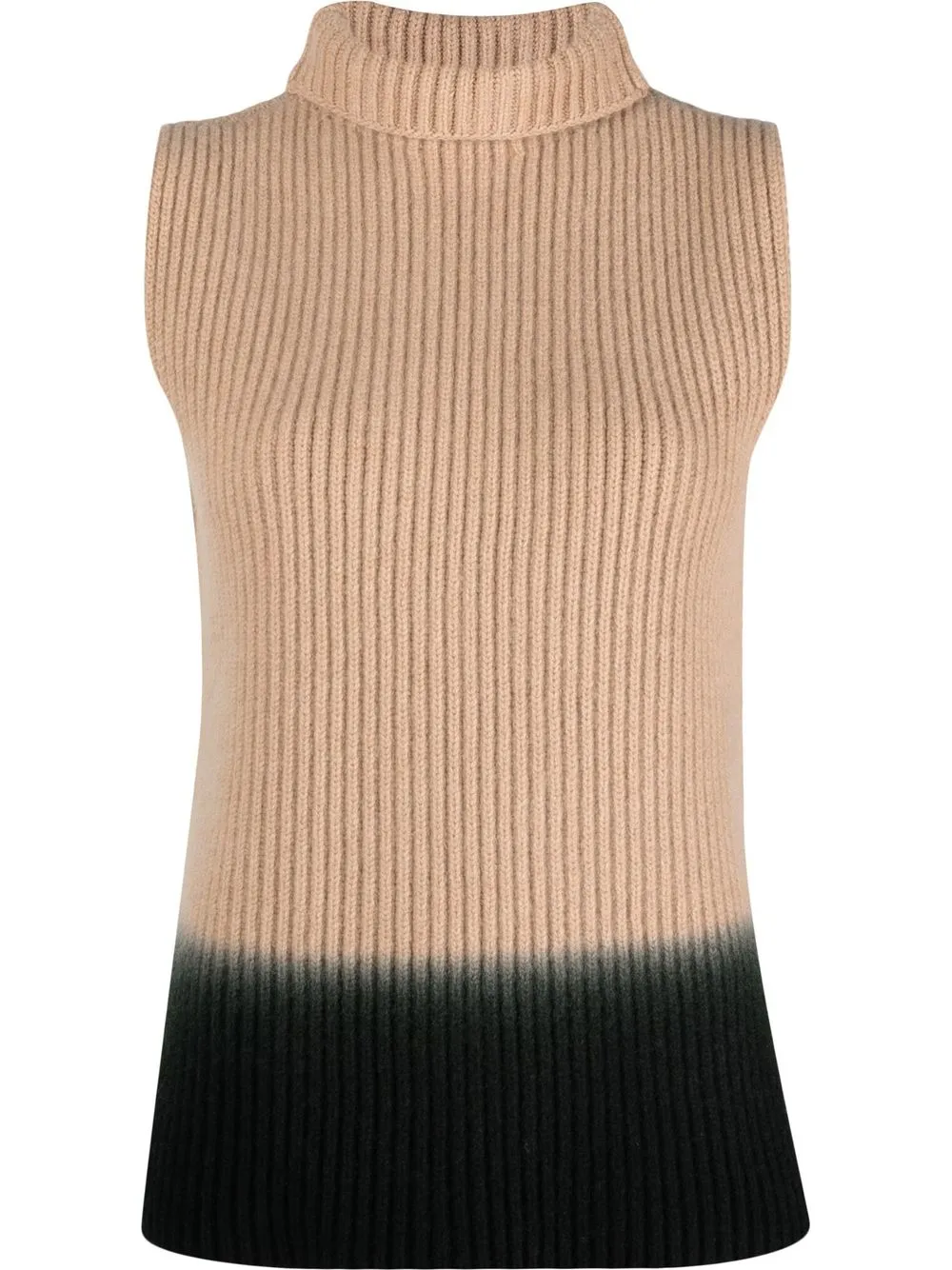 

Faliero Sarti ombré sleeveless rib-knit roll-neck - Neutro