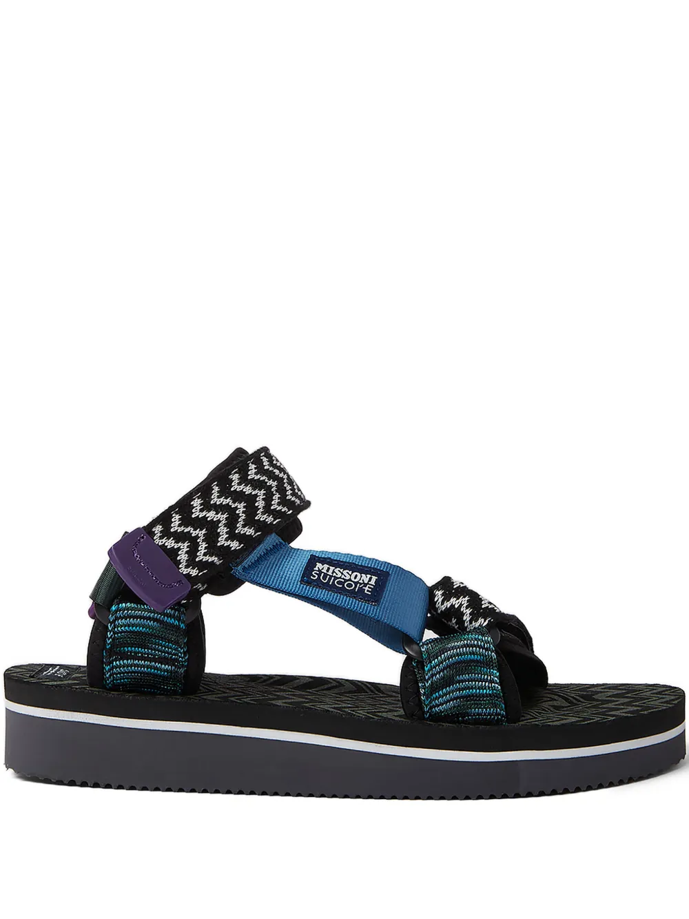 Suicoke x Missoni Sandali con punta tonda - Nero