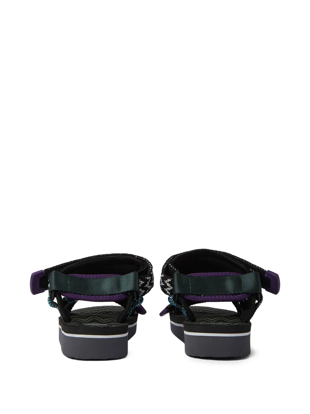 Suicoke x Missoni sandalen met ronde neus Zwart