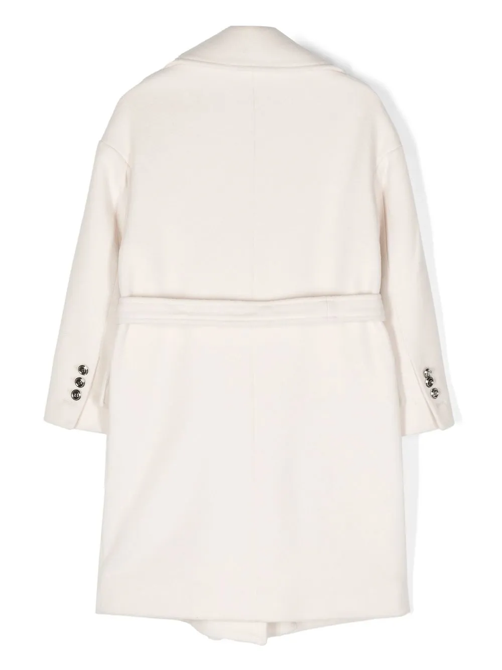 Balmain Kids Wollen mantel - Beige