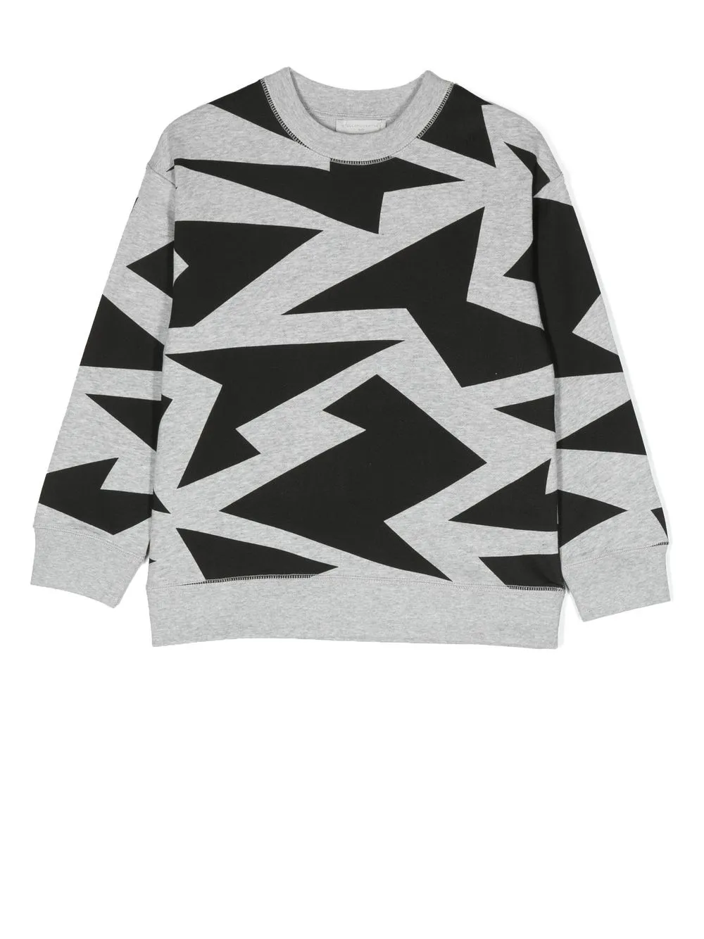 

Stella McCartney Kids geometric-patterned sweatshirt - Grey
