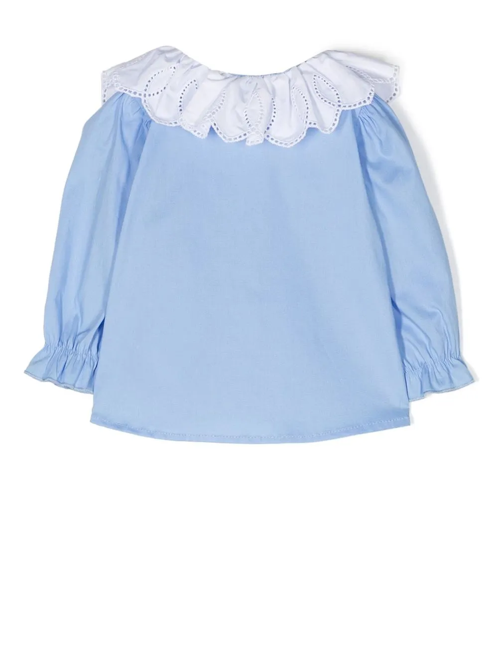 Miss Grant Kids Geperforeerde blouse - Blauw