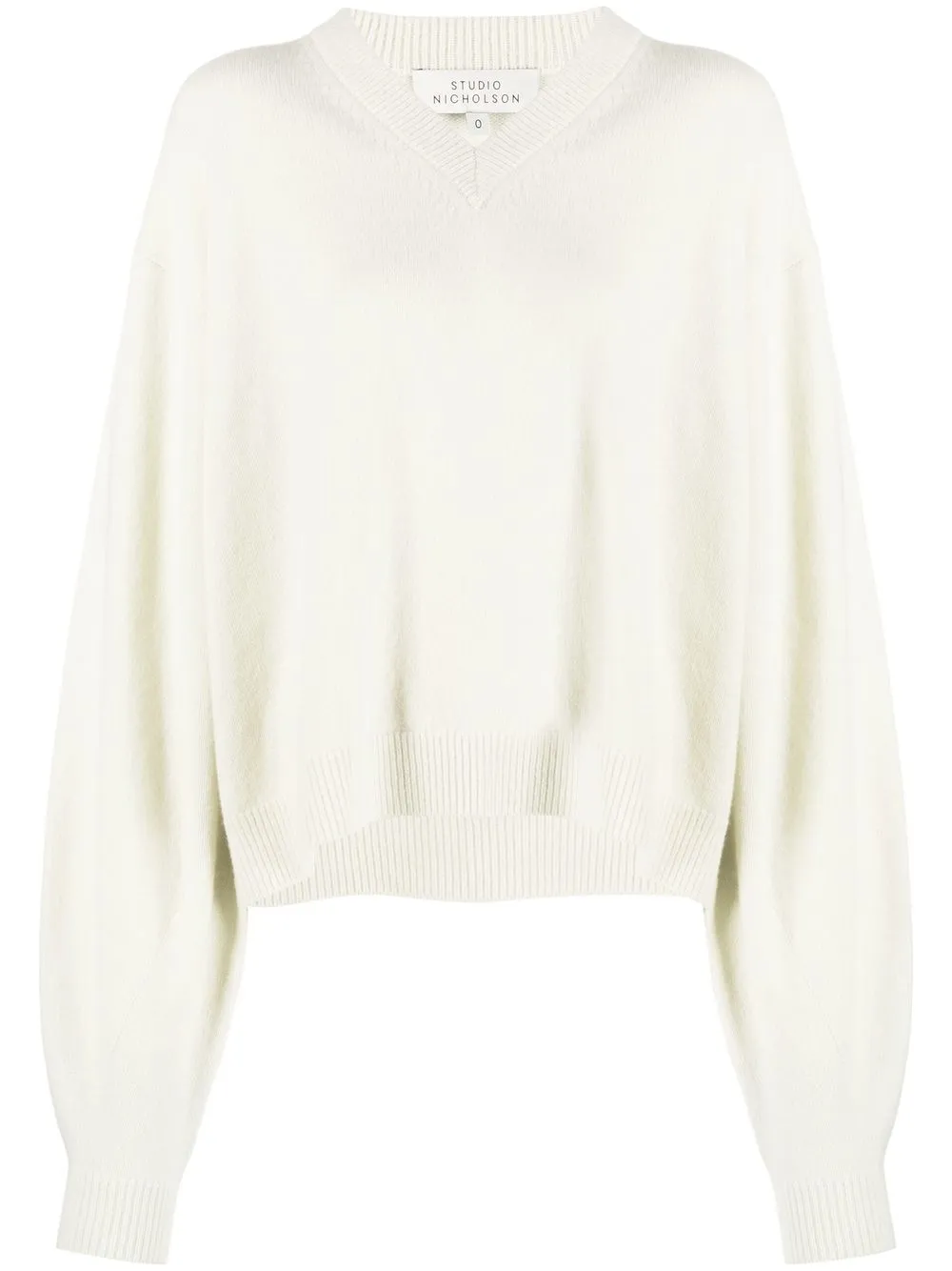 

Studio Nicholson V-neck knit jumper - Neutrals