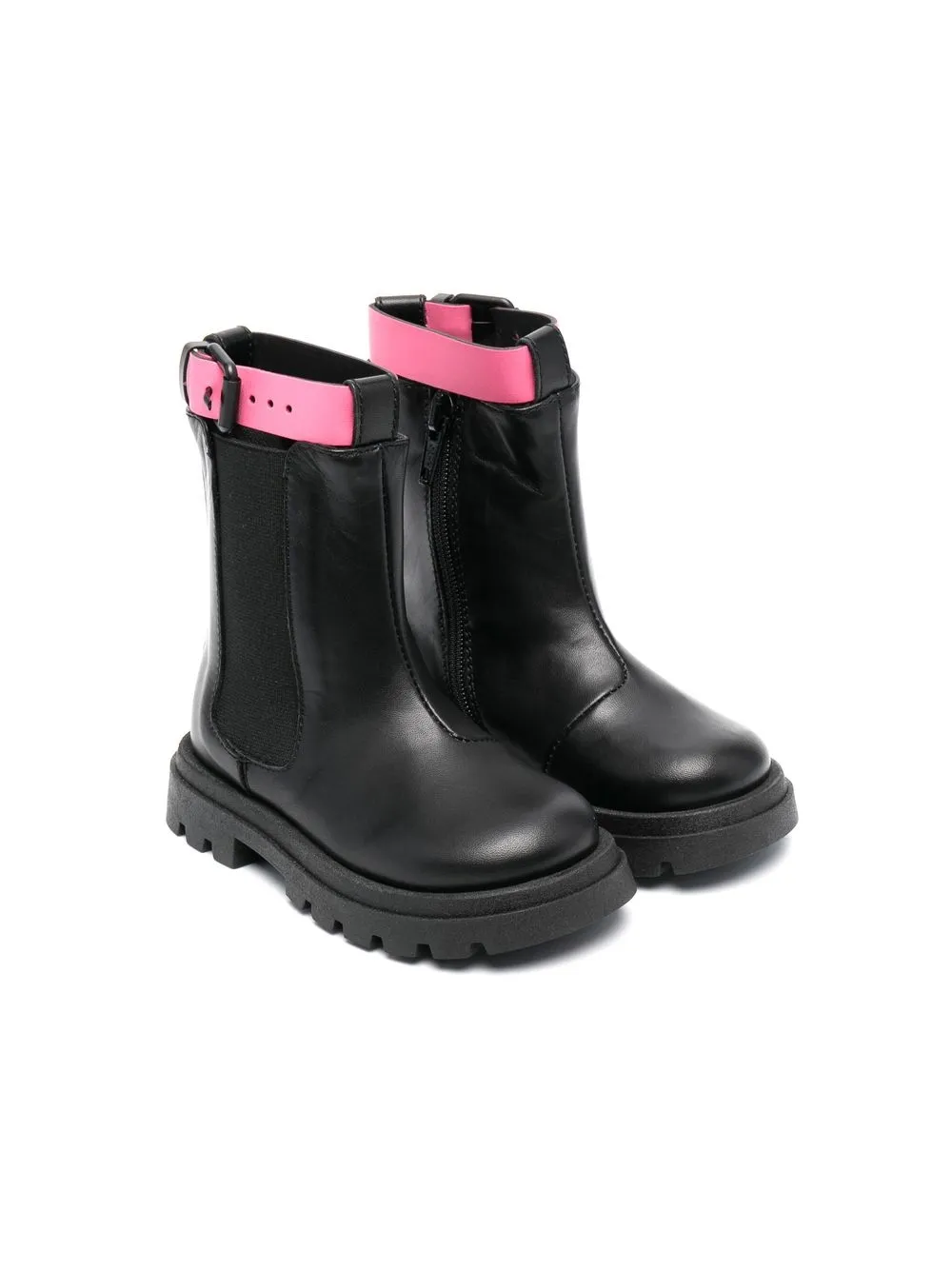 

Florens 25mm buckle-fastening leather boots - Black
