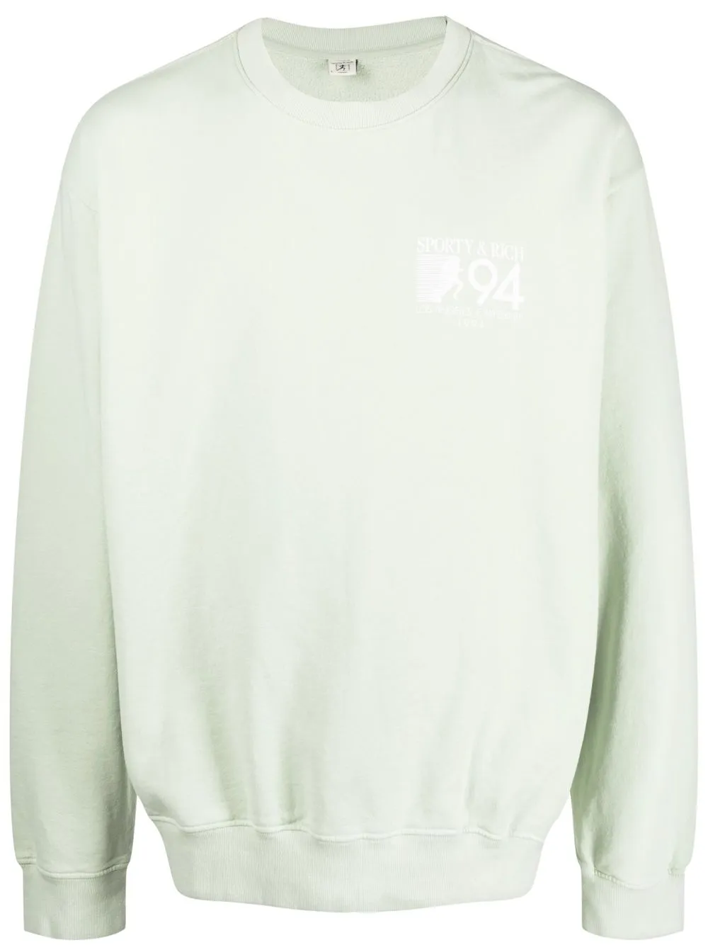 

Sporty & Rich logo-print sweatshirt - Green