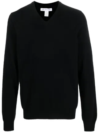 COMME des GARCONS SHIRT ニット・セーター L 2001025M0219 Comme Des Garçons Shirt Vネック セーター | ブラック