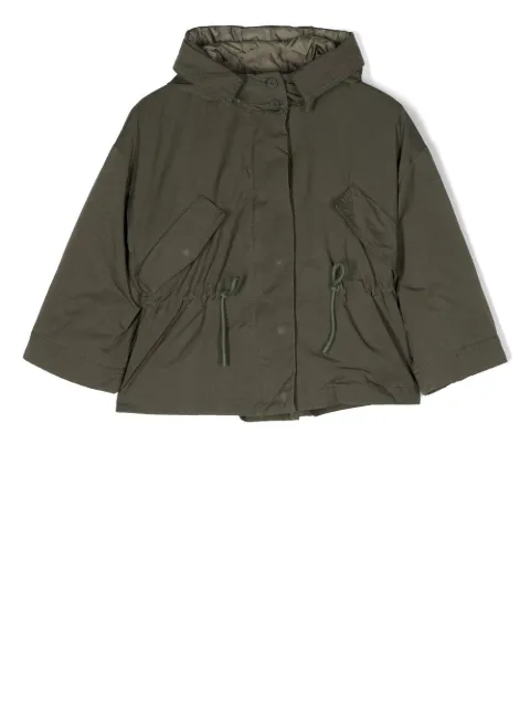 Aspesi Kids impermeable con bolsillos con solapa y capucha 