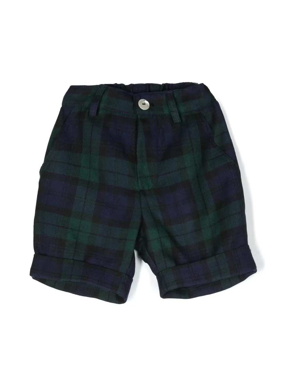

Mariella Ferrari tartan-print tailored shorts - Azul
