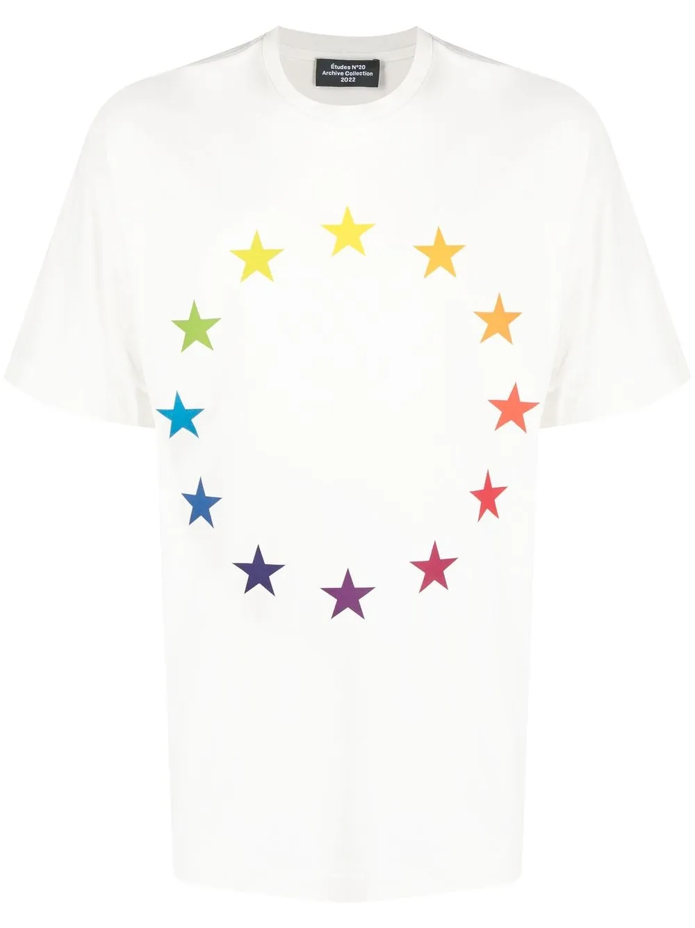 

Etudes star-print short-sleeved T-shirt - White