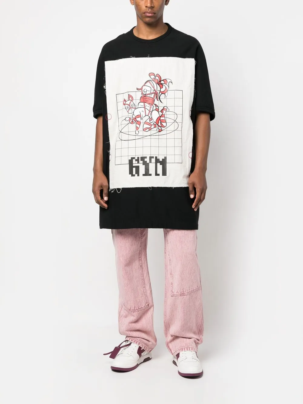 Bernhard Willhelm T-shirt met grafische print - Zwart
