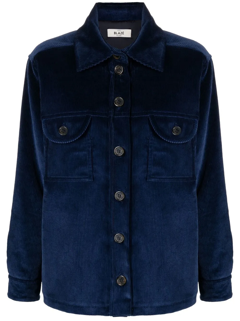 

Blazé Milano corduroy cotton shirt - Blue
