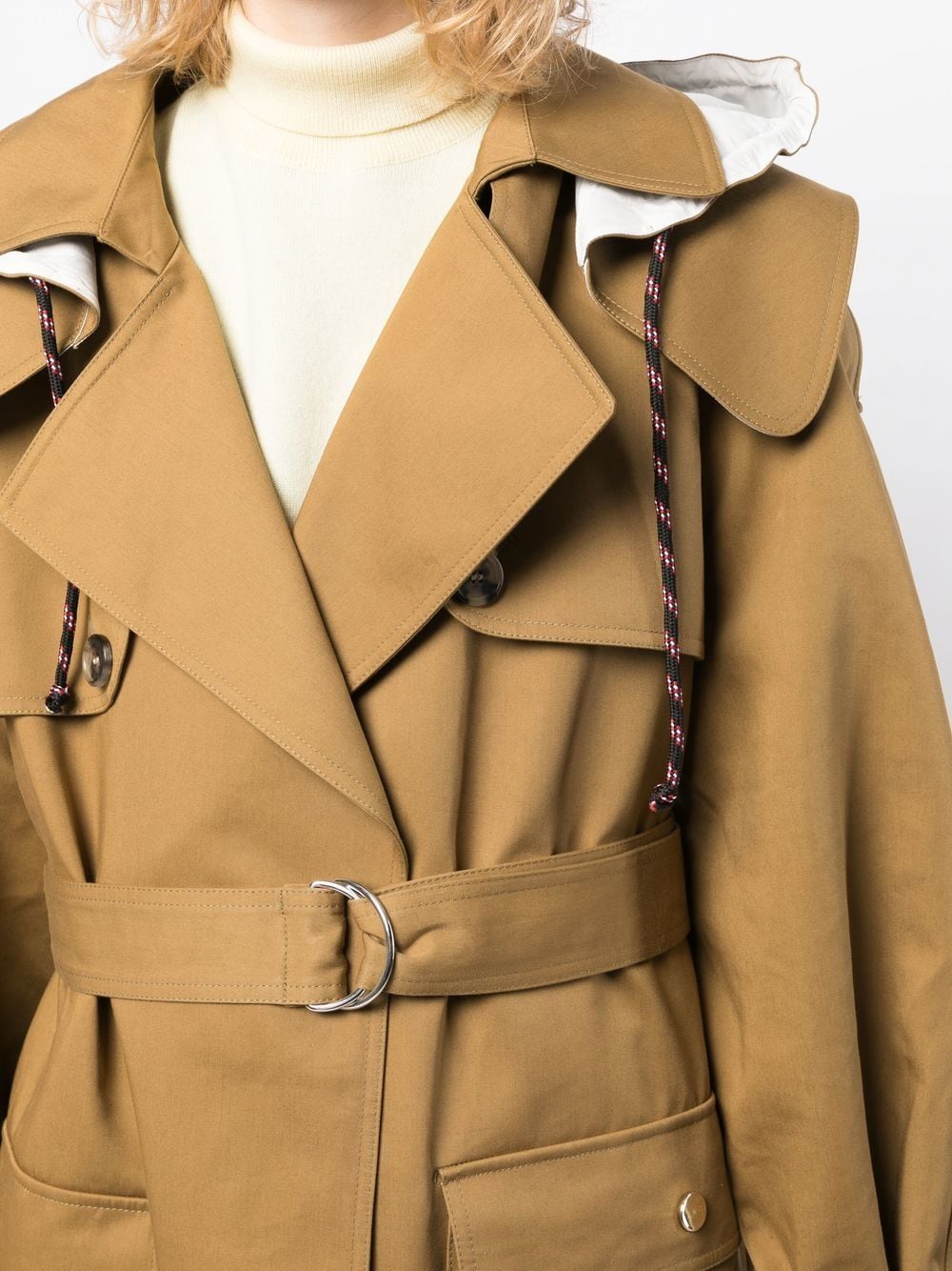 Shop Colville Oversized Trench Coat In Brown