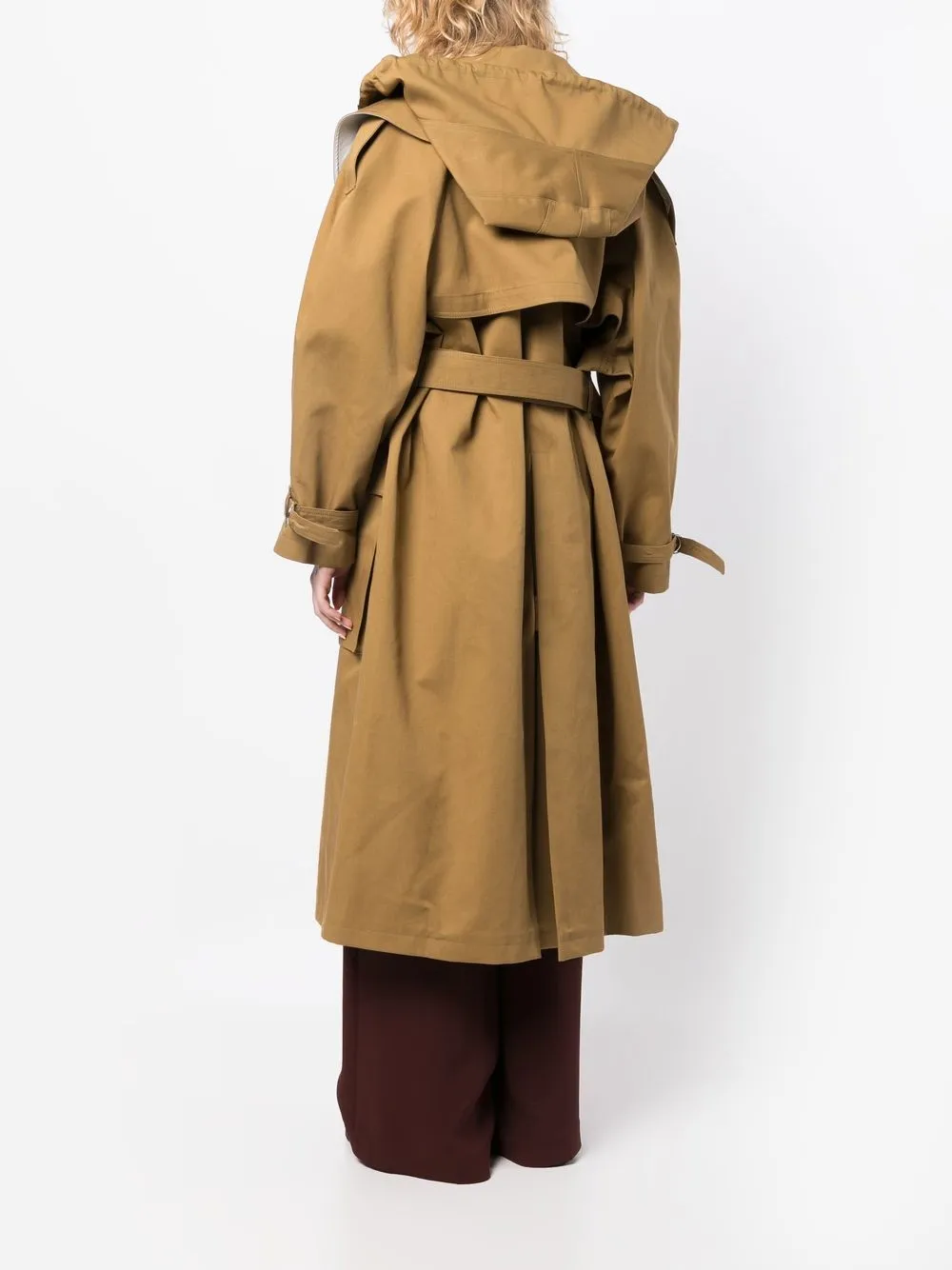 Shop Colville Oversized Trench Coat In Brown