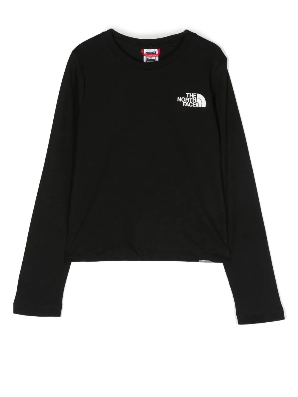 

The North Face Kids logo-print long-sleeved T-shirt - Black