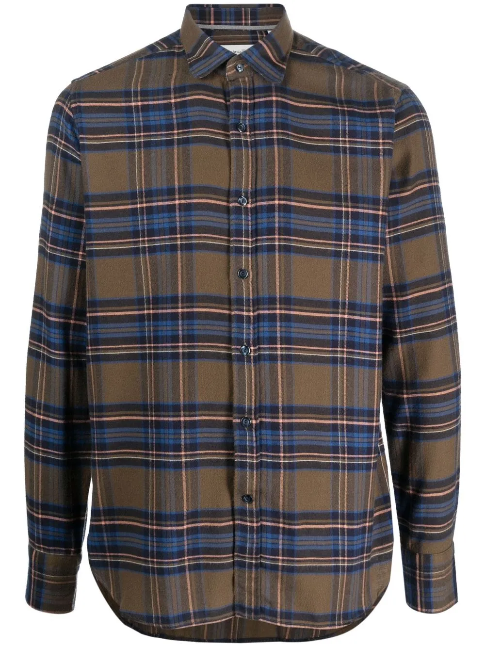 

Tintoria Mattei checked long-sleeved shirt - Green
