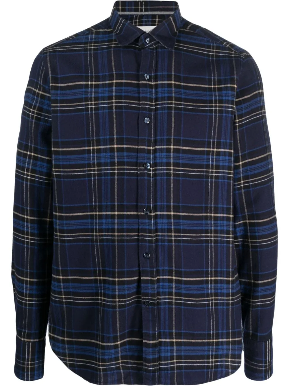 

Tintoria Mattei checked long-sleeved shirt - Blue