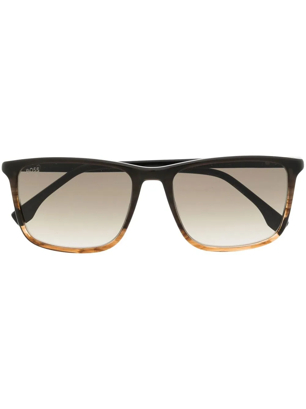 

BOSS lentes de sol con armazón cuadrada - Marrón