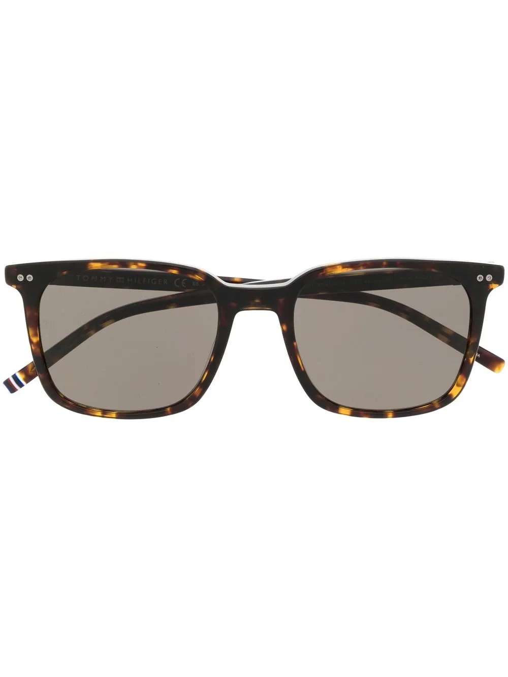 Tommy Hilfiger lentes de sol con armazón cuadrada - Marrón