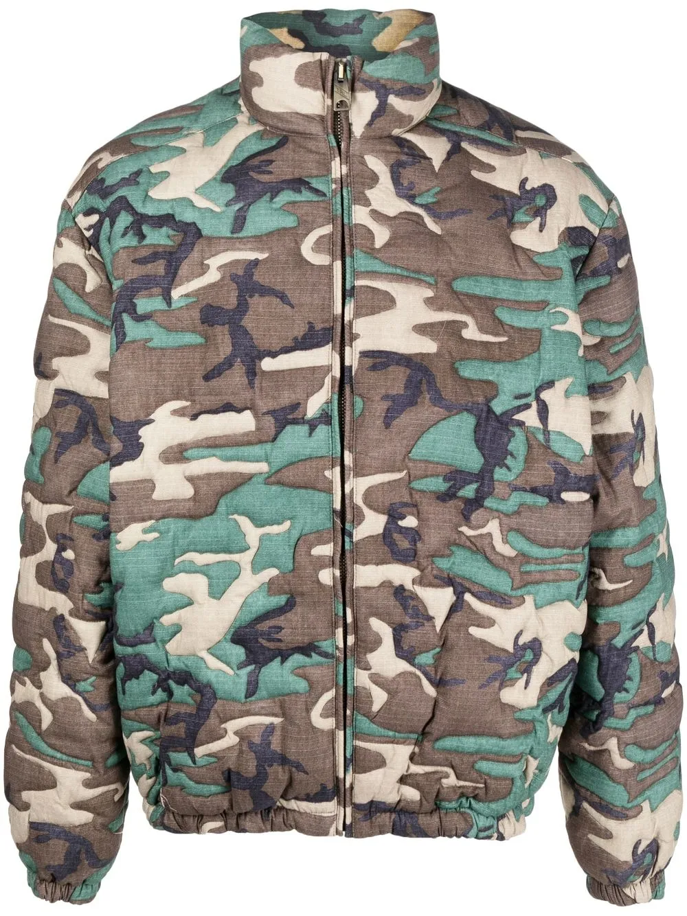 

ERL camouflage-embroidered bomber jacket - Brown