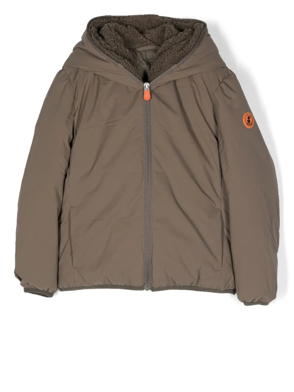 Save The Duck Kids padded zip-up jacket - Grey
